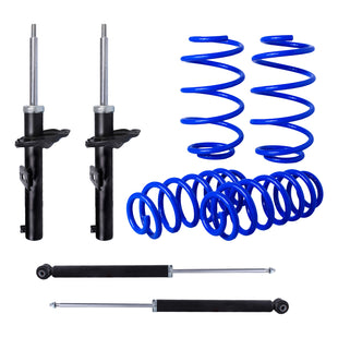 Resortes Deportivos y Amortiguadores AG Volkswagen Virtus 2019-2023 Delanteros y Traseros