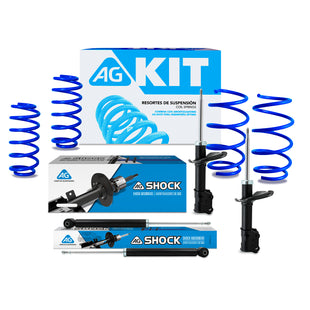 Kit Deportivo Resortes Ag Kit y Amortiguadores Originales Hyundai Accent 2018-2021 Delanteros y Traseros