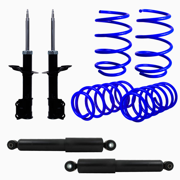 Kit Deportivo Resortes Ag Kit y Amortiguadores Originales Hyundai Accent 2011-2017 Delanteros y Traseros
