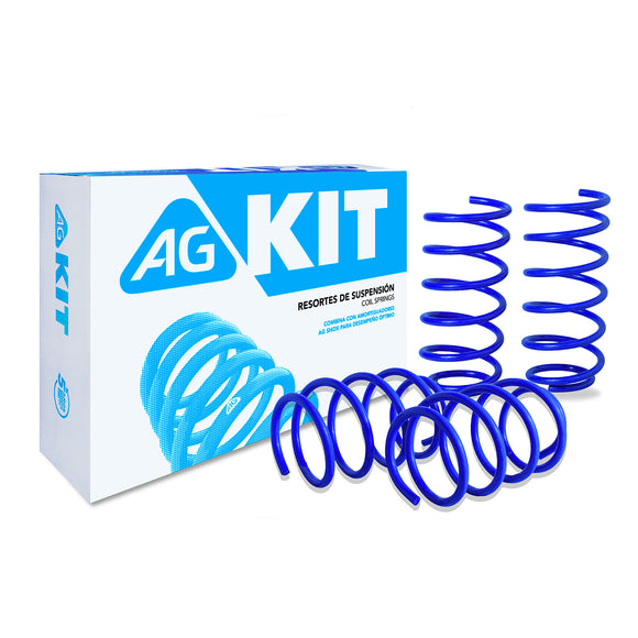 Resortes Deportivos AG Kit Kia Rio 2012-2017 Delanteros y Traseros