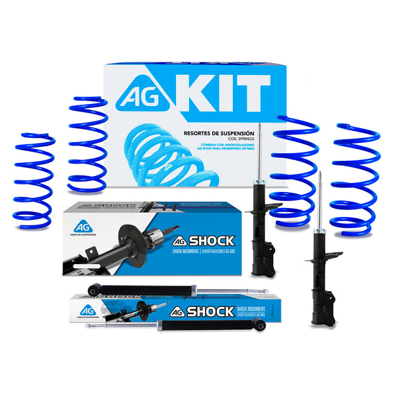 Kit Deportivo Resortes Ag Kit y Amortiguadores Originales Hyundai i10 2015-2023 8 piezas