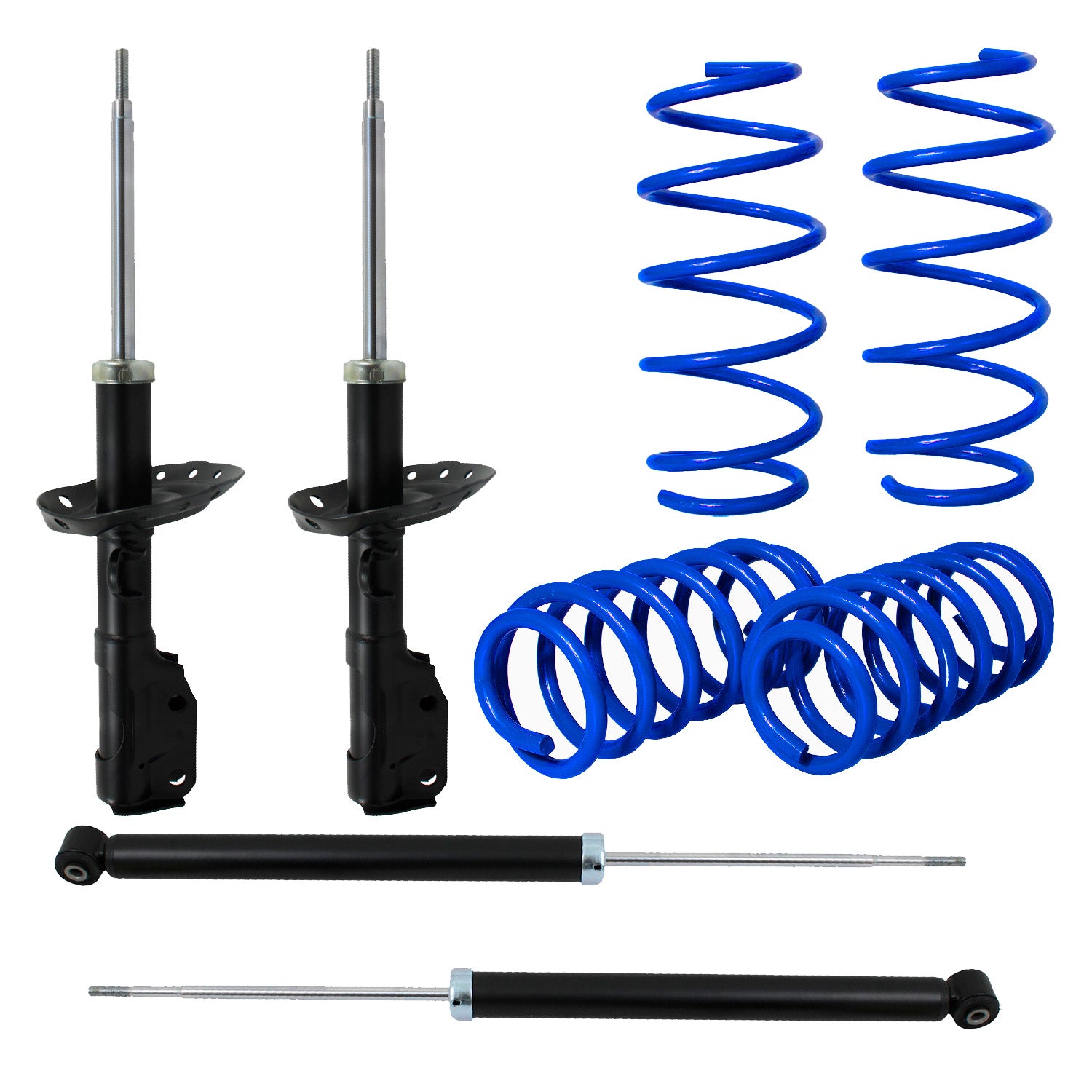 Kit Deportivo Resortes Ag Kit y Amortiguadores Originales Honda City 2014-2020 Delanteros y Traseros