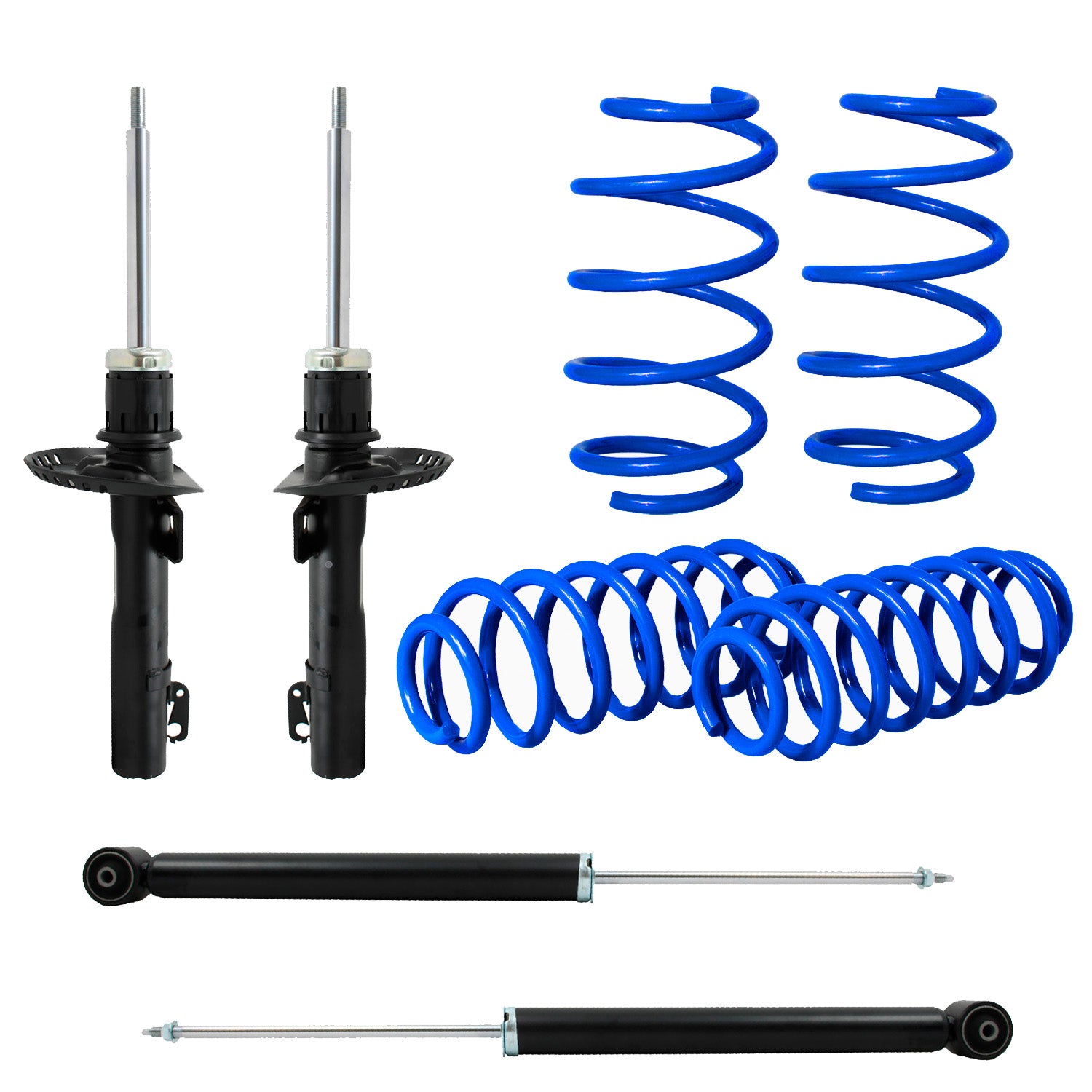 Kit Deportivo Resortes Ag Kit y Amortiguadores Originales Volkswagen Lupo 2003-2009 8 piezas