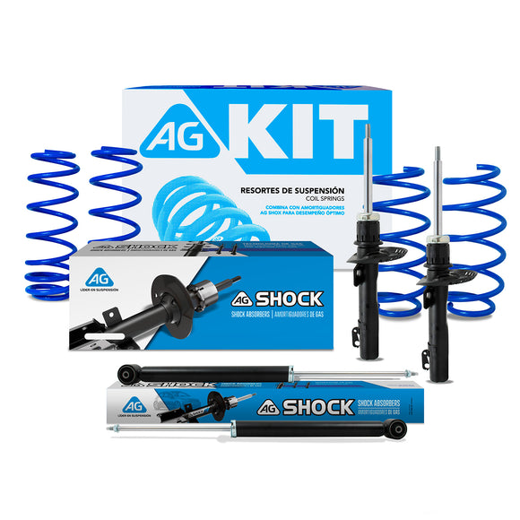 Kit Deportivo Resortes Ag Kit y Amortiguadores Originales Seat Córdoba 2003-2009 8 piezas