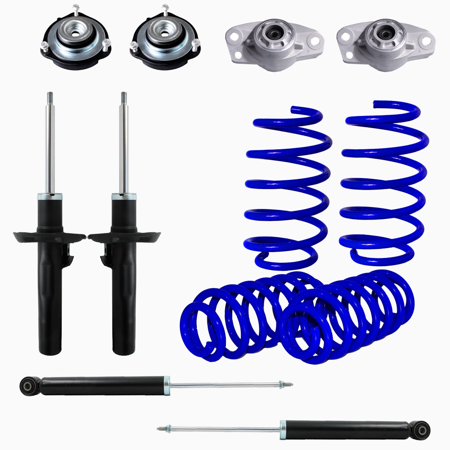 Kit Resortes Deportivos, Amortiguadores y Bases Audi A3 (2.5L) 2004-2012 12 piezas