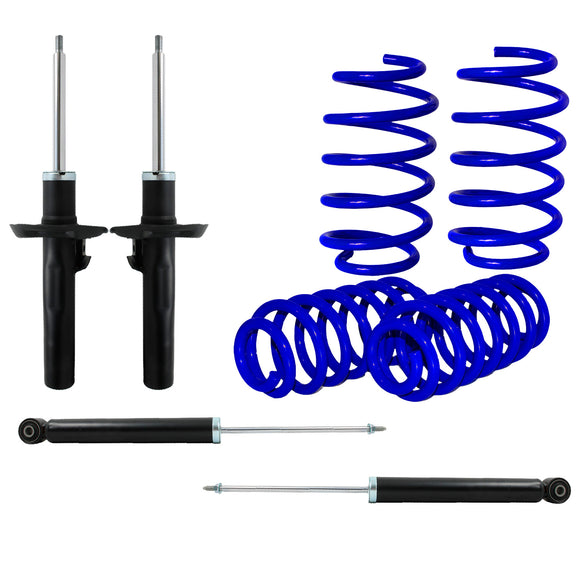 Kit Deportivo Resortes Ag Kit y Amortiguadores Originales Audi A3 (2.5L) 2004-2012 8 piezas