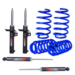 Kit Deportivo Resortes Ag Kit y Amortiguadores Ag Shox Audi A3 2.0 55mm 03-12 Kit 8 Piezas