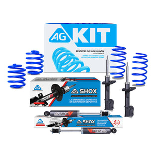 Kit Deportivo Resortes Ag Kit y Amortiguadores Ag Shox Chevrolet Corsa Todos Kit 8 Piezas