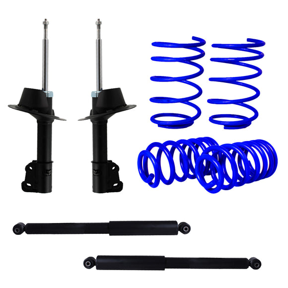 Kit Deportivo Resortes Ag Kit y Amortiguadores Originales Dodge Shadow 1989-1995 8 piezas