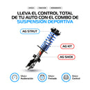 Kit Deportivo Resortes, Amortiguadores y Bases Nissan Sentra 2002-2006 Delanteros y Traseros-7