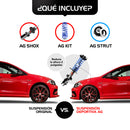 Resortes Deportivos AG Kit y Amortiguadores Deportivos AG Shox Volkswagen Jetta A5 (Bora) (2.5L) (Carter 55 mm) (Trasero con Eje Suspensión Independiente Buje 14 mm) 2005-2011 Delanteros-8
