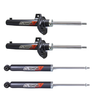 Amortiguadores Deportivos AG Shox Volkswagen Jetta A5 (Bora) (Carter 55 mm) (Trasero con Eje Suspensión Independiente Buje 14 mm) 2005-2011 Kit 4 Piezas