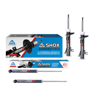 Amortiguadores Deportivos AG Shox Ford Fiesta Brasil 03-11 Kit 4 Piezas