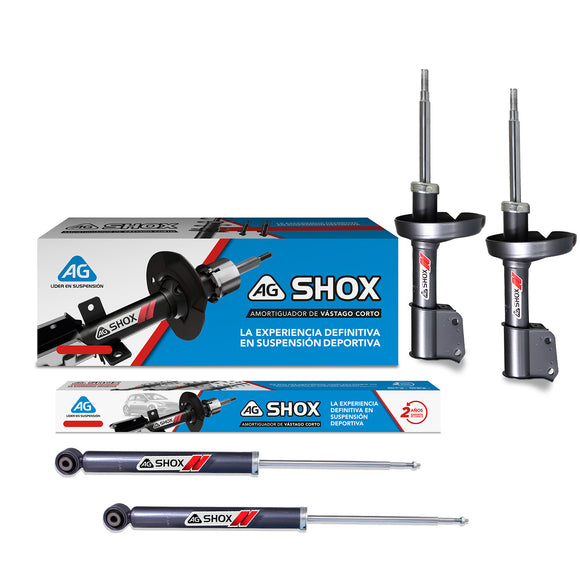 Amortiguadores Deportivos AG Shox Nissan Platina 2004-2012 Delanteros y Traseros