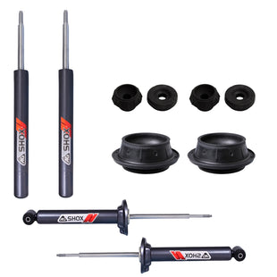 Kit Deportivo Amortiguadores Ag Shox y Bases Volkswagen Pointer 1998-2009 Delanteros y Traseros