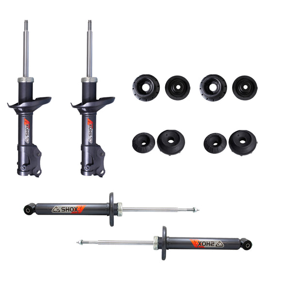 Kit Deportivo Amortiguadores Ag Shox y Bases Volkswagen Golf A3 1992-1999 Delanteros y Traseros