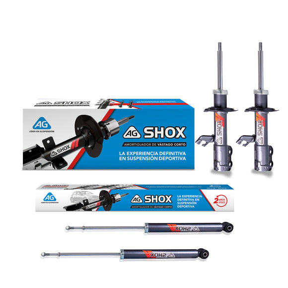 Amortiguadores Deportivos AG Shox Nissan March 2011-2023 Kit 4 Piezas