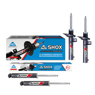 Amortiguadores Deportivos AG Shox Volkswagen Golf A7 (Carter 55 mm) (Trasero Eje Suspensión Independiente Buje 10 mm) 13-19 x4