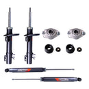 Kit Deportivo Amortiguadores Ag Shox y Bases Seat Ibiza 6J (Delantero con anclaje) 2009-2017 Delanteros y Traseros-1