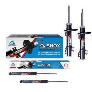 Amortiguadores Deportivos AG Shox Volkswagen Polo (Delantero con anclaje) 2009-2025 Kit 4 Piezas