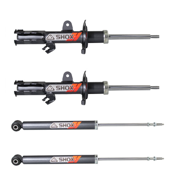 Amortiguadores Deportivos AG Shox Nissan March (Usa tornillo estabilizador) 2011-2023 Delanteros y Traseros