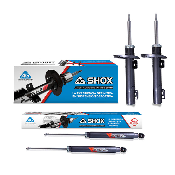 Amortiguadores Deportivos AG Shox Volkswagen Gol (Sin anclaje) 2007-2020 Delanteros y Traseros
