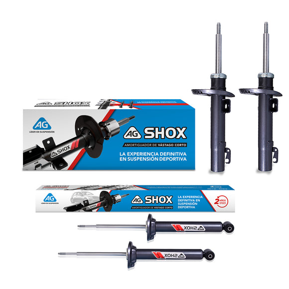 Amortiguadores Deportivos AG Shox Volkswagen CrossFox (Sin anclaje) 2005-2017 Delanteros y Traseros