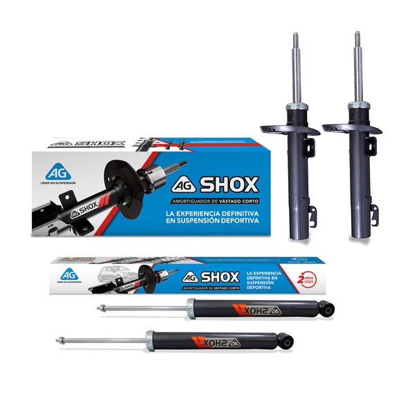 Amortiguadores Deportivos AG Shox Volkswagen Saveiro (Sin anclaje) 2007-2022 Delanteros y Traseros