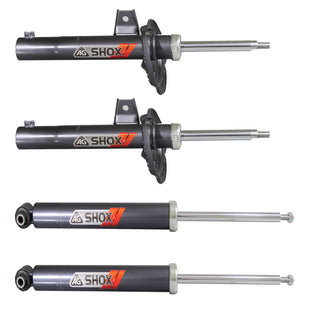 Amortiguadores Deportivos AG Shox VW Golf Sportwagen (Carter 50 mm) (Trasero Eje Suspensión Independiente Buje 10 mm) 2015-2017 Delanteros y Traseros