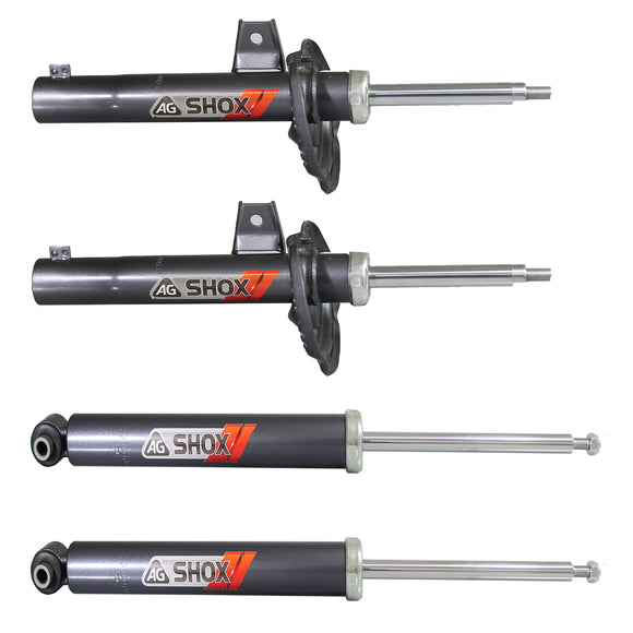 Amortiguadores Deportivos AG Shox Audi A3 (8V) (Carter 50 mm) (Trasero Eje Suspensión Independiente Buje 10 mm) 2012-2023 Delanteros y Traseros