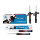 Amortiguadores Deportivos AG Shox VW Taos (Carter 50 mm) (Trasero Eje Suspensión Independiente Buje 10 mm) 2020-2021 Delanteros y Traseros-1