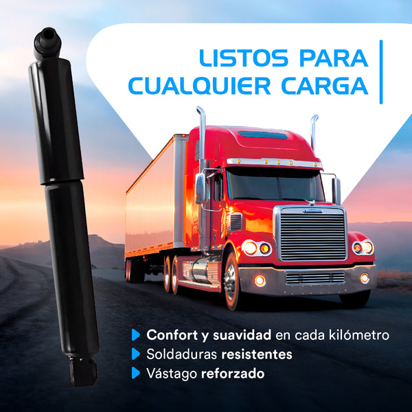1 Amortiguador AG Para Kenworth T800 2005 al 2022 Delantero Derecho