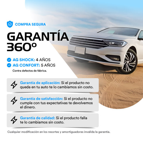 Kit Original Resortes y Amortiguadores Volkswagen Golf A4 (Reforzado) 1999-2005 Delanteros Kit 4 Piezas