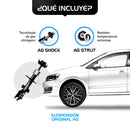 Kit Original Amortiguadores y Bases Volkswagen Golf A7 (Eje Suspensión Independiente Buje 10 mm) (Carter 55 mm) 2014-2020 8 Piezas Del y Tras-7