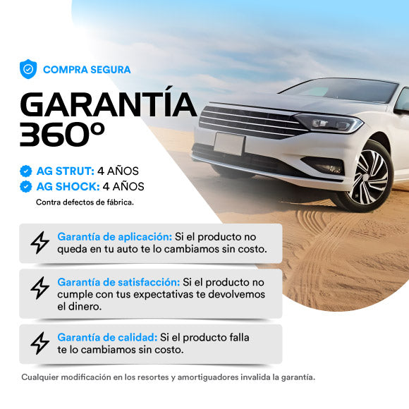 Kit 4 Amortiguadores + Bases Delanteras Sentra 2013 al 2019