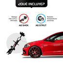 Kit Deportivo Amortiguadores Ag Shox y Bases Volkswagen Jetta A2 1987-1992 Traseros-7