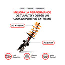 Kit Deportivo Resortes Ag Xtreme y Amortiguadores Ag Shox Volkswagen Jetta A6 12-18 Kit 8 Piezas-6