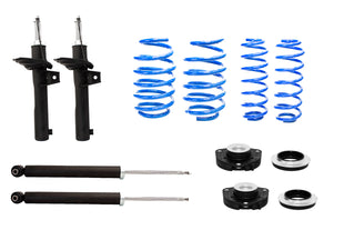 Resortes Deportivos, Amortiguadores Deportivos y Bases AG Volkswagen Caribe 1980-1987 Delanteros y Traseros