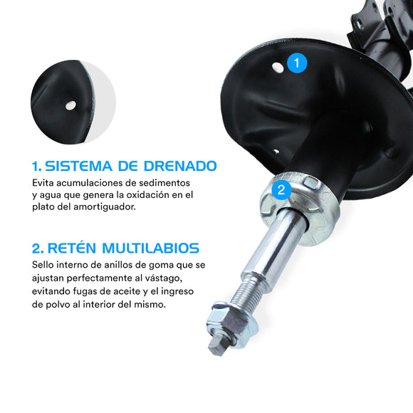 Amortiguadores Originales AG Shock Bmw Serie 1 120i 2016-2019 Traseros