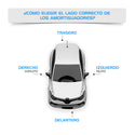 Amortiguadores Originales Ag Shock Audi A3 (55 mm) (Eje Suspensión Independiente Buje 10 mm) 2013-2019 4 Piezas