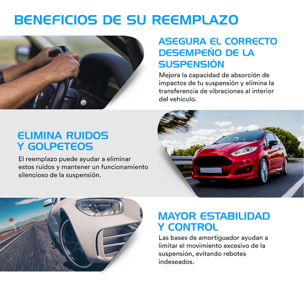 Bases de Amortiguador AG Mitsubishi Mirage G4 2017-2024 Delanteras