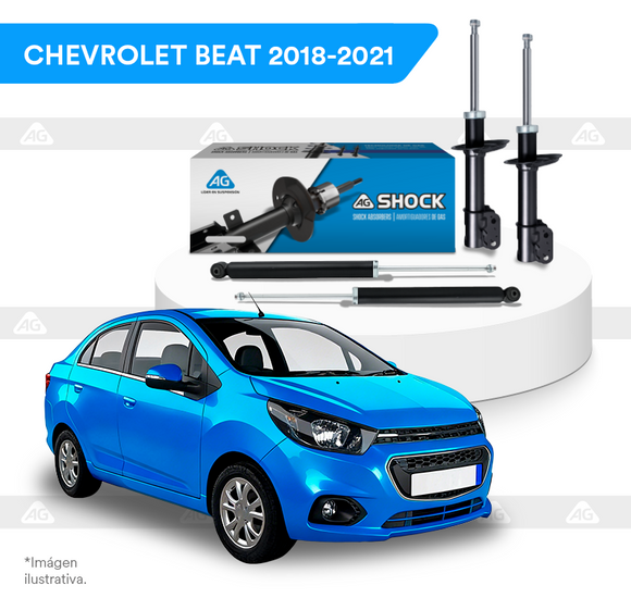 Amortiguadores Originales AG Shock Chevrolet Beat (Incluye Beat Activ) 2018-2021 Kit 4 Piezas