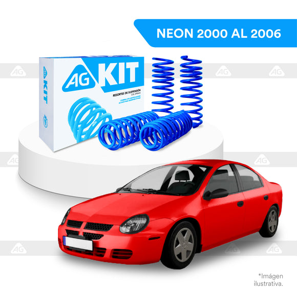 Resortes Deportivos AG Kit Dodge Neón 2000-2006 Kit 4 Piezas