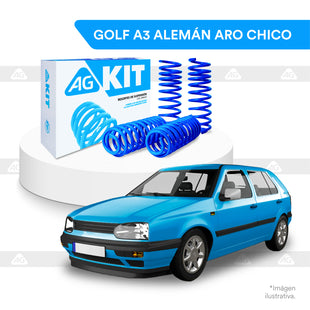 Resortes Deportivos AG Kit Volkswagen Golf A3 (Alemán, Aro Chico) 1995-1999 Aro Ch Kit 4 Piezas