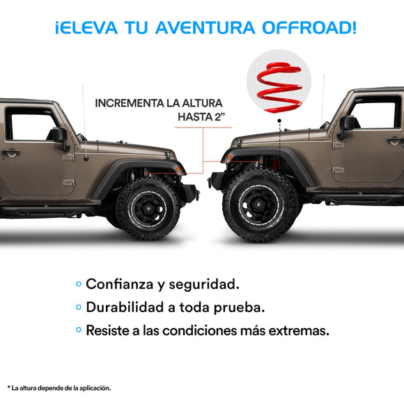 Resortes Todoterreno Ag Off Road Jeep Grand Cherokee (CRD) / (WK) 2005-2010 Traseros