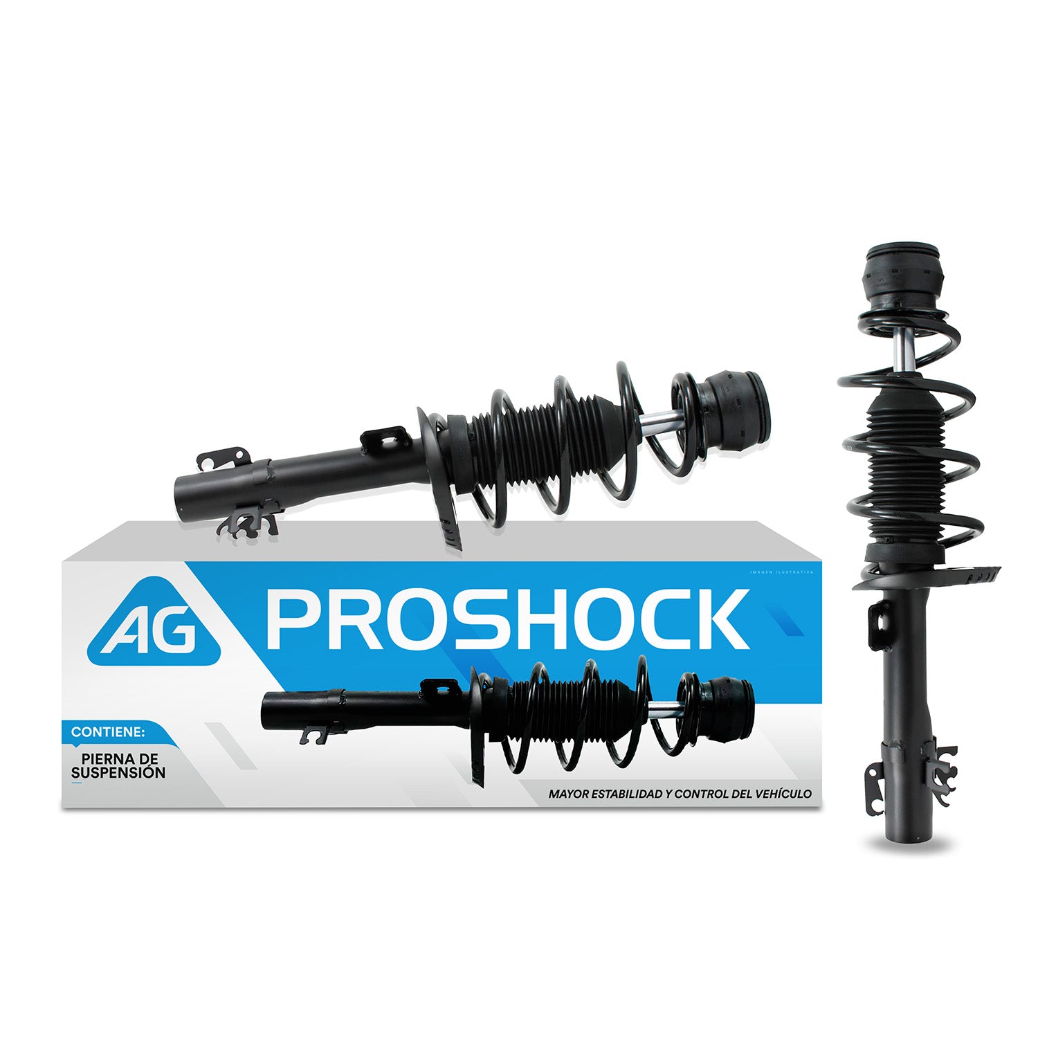 2 Piernas Suspension AG Proshock para Seat Toledo 12-19 Del