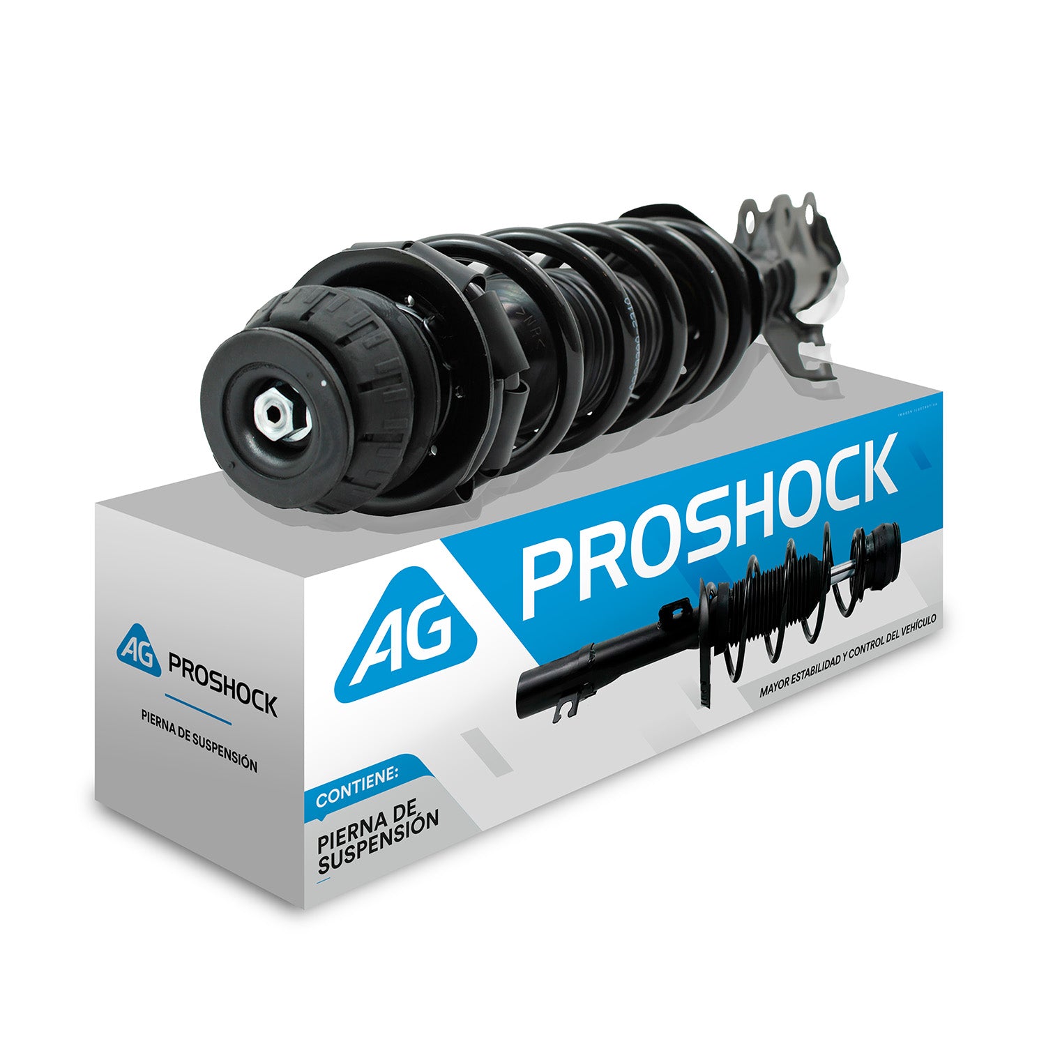 Pierna de suspensión AG Proshock para Nissan Versa del 2012 al 2019 Delantero Izquierdo