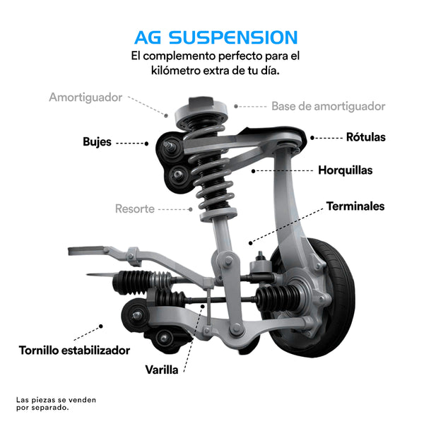 Horquilla AG Audi TT 2007-2014 Inferior Trasera