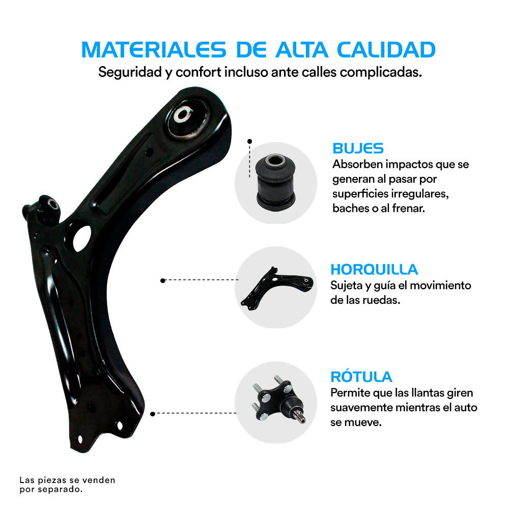 Horquilla AG Honda Civic 2006-2011 Inferior Derecha Sin Rotula | AG México - Líder En Suspensión