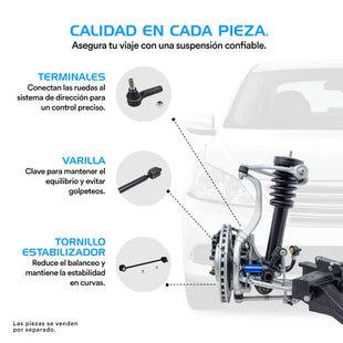 Horquillas AG Shock Chevrolet Spark Classic 2011-2017 Delanteros